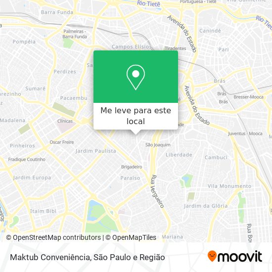 Maktub Conveniência mapa