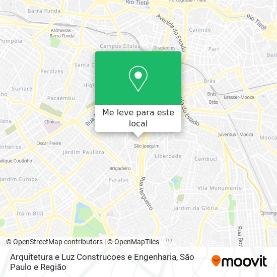 Arquitetura e Luz Construcoes e Engenharia mapa