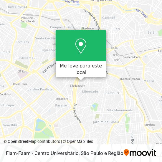 Fiam-Faam - Centro Universitário mapa