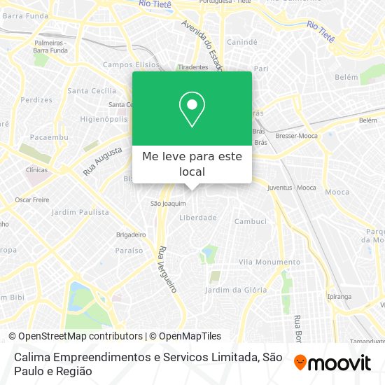 Calima Empreendimentos e Servicos Limitada mapa