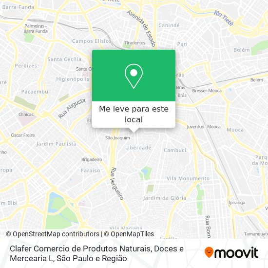 Clafer Comercio de Produtos Naturais, Doces e Mercearia L mapa