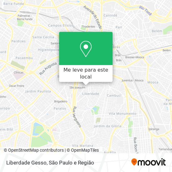 Liberdade Gesso mapa