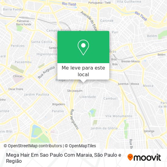 Mega Hair Em Sao Paulo Com Maraia mapa