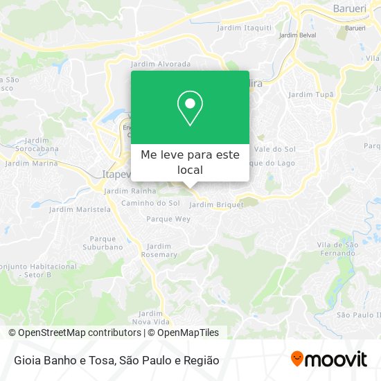 Gioia Banho e Tosa mapa