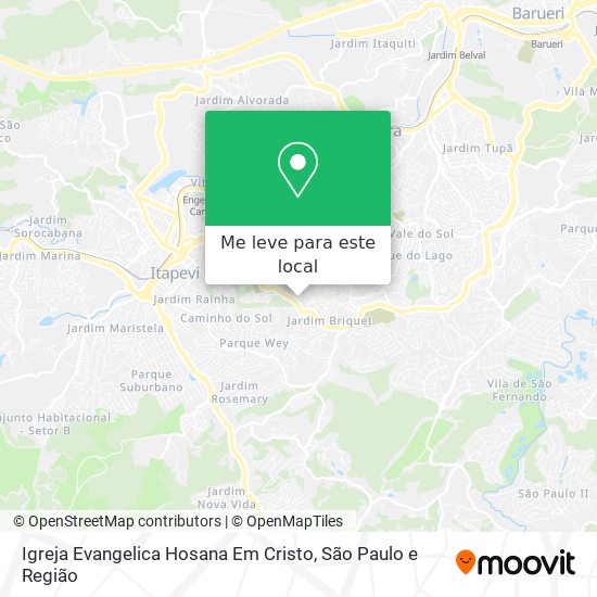 Igreja Evangelica Hosana Em Cristo mapa