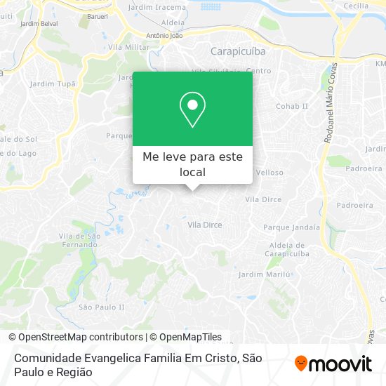 Comunidade Evangelica Familia Em Cristo mapa