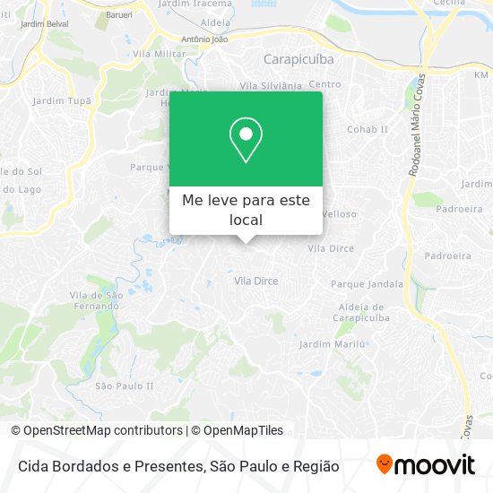 Cida Bordados e Presentes mapa