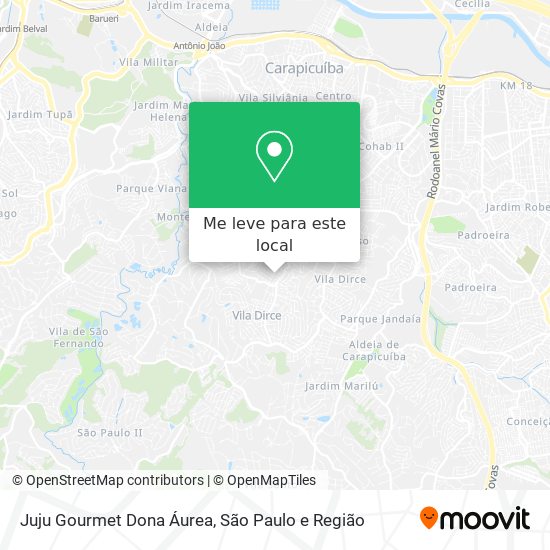 Juju Gourmet Dona Áurea mapa