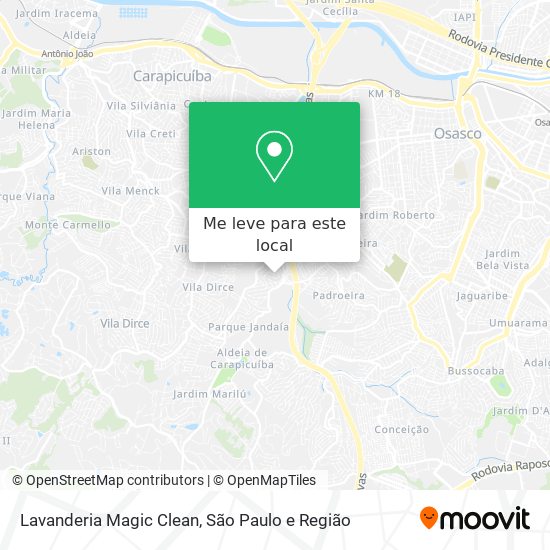 Lavanderia Magic Clean mapa