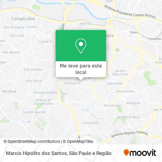 Marcio Hipolito dos Santos mapa