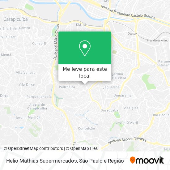 Helio Mathias Supermercados mapa