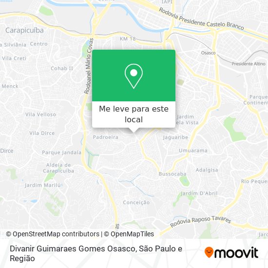 Divanir Guimaraes Gomes Osasco mapa