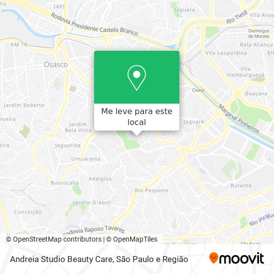 Andreia Studio Beauty Care mapa