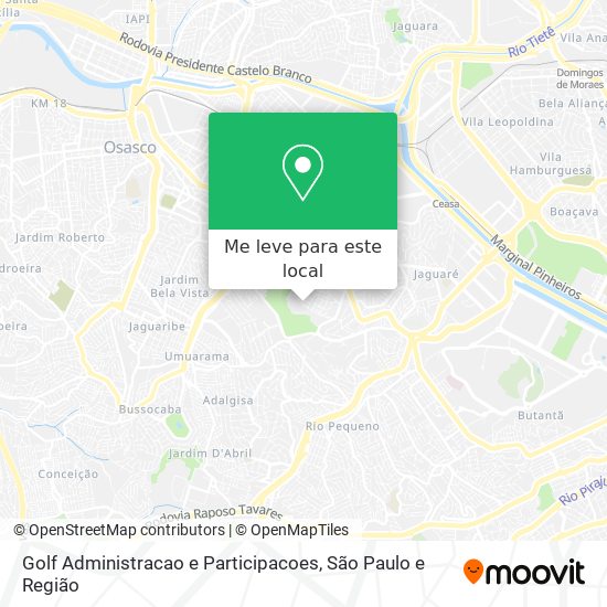 Golf Administracao e Participacoes mapa