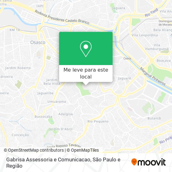 Gabrisa Assessoria e Comunicacao mapa