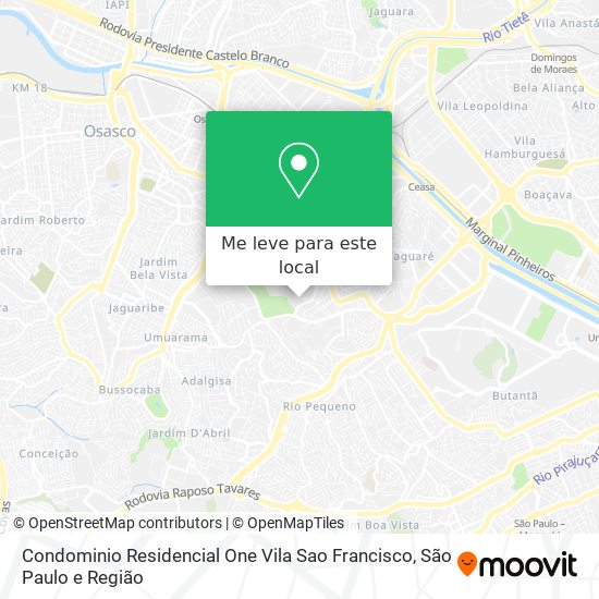 Condominio Residencial One Vila Sao Francisco mapa