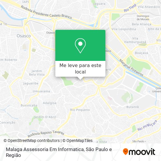 Malaga Assessoria Em Informatica mapa