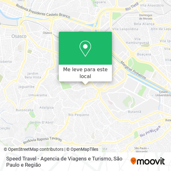 Speed Travel - Agencia de Viagens e Turismo mapa