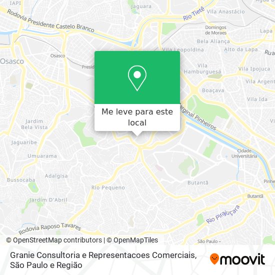 Granie Consultoria e Representacoes Comerciais mapa