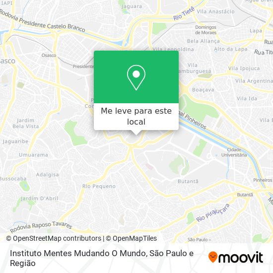 Instituto Mentes Mudando O Mundo mapa