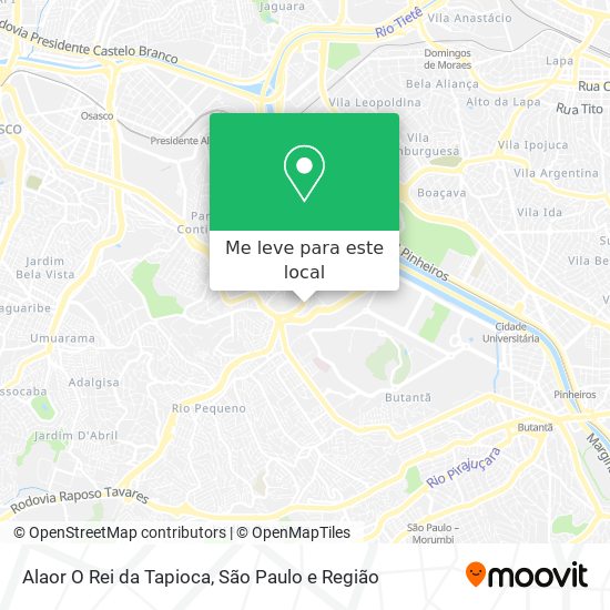 Alaor O Rei da Tapioca mapa