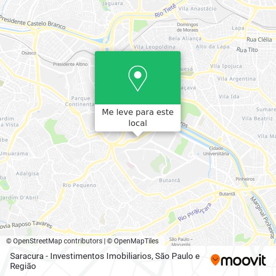 Saracura - Investimentos Imobiliarios mapa