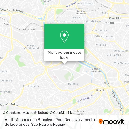 Abdl - Associacao Brasileira Para Desenvolvimento de Liderancas mapa