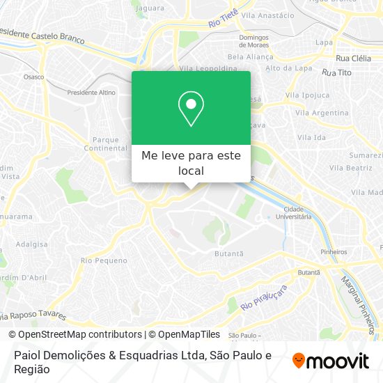 Paiol Demolições & Esquadrias Ltda mapa