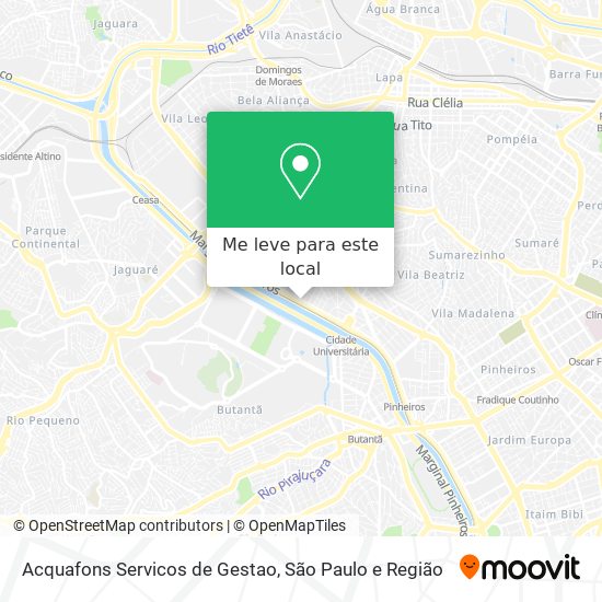 Acquafons Servicos de Gestao mapa