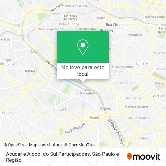 Acucar e Alcool do Sul Participacoes mapa