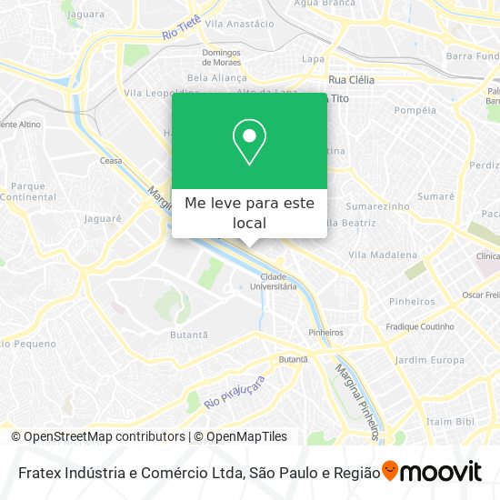 Fratex Indústria e Comércio Ltda mapa