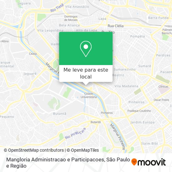 Mangloria Administracao e Participacoes mapa