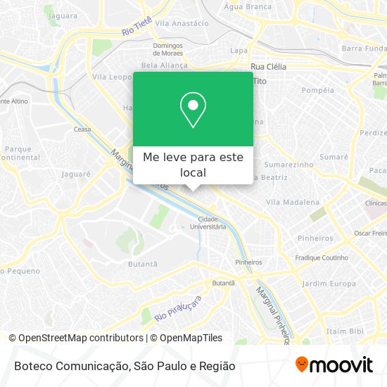 Boteco Comunicação mapa