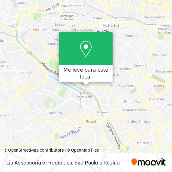 Lis Assessoria e Producoes mapa