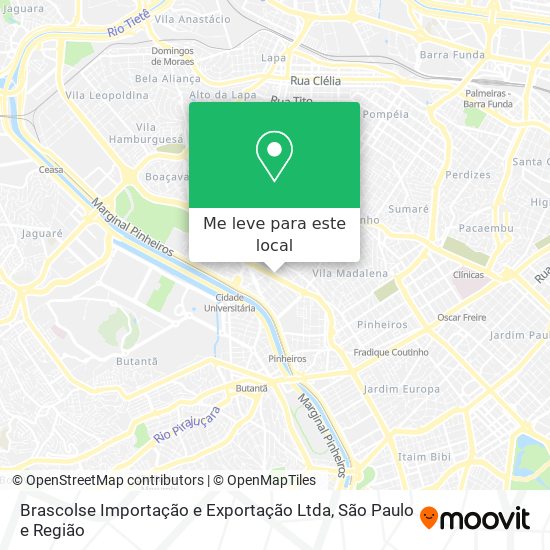 Brascolse Importação e Exportação Ltda mapa