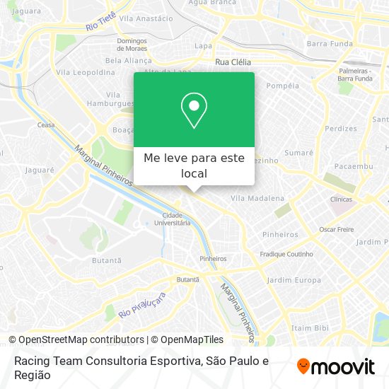 Racing Team Consultoria Esportiva mapa