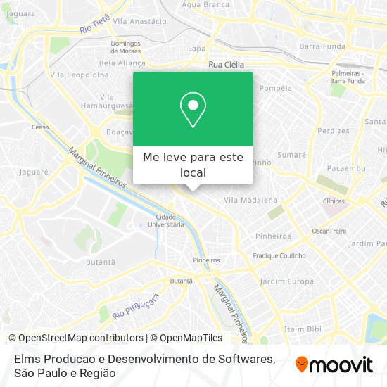 Elms Producao e Desenvolvimento de Softwares mapa