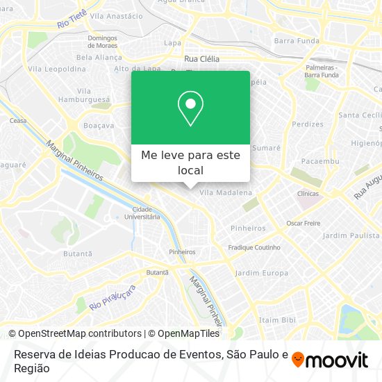 Reserva de Ideias Producao de Eventos mapa