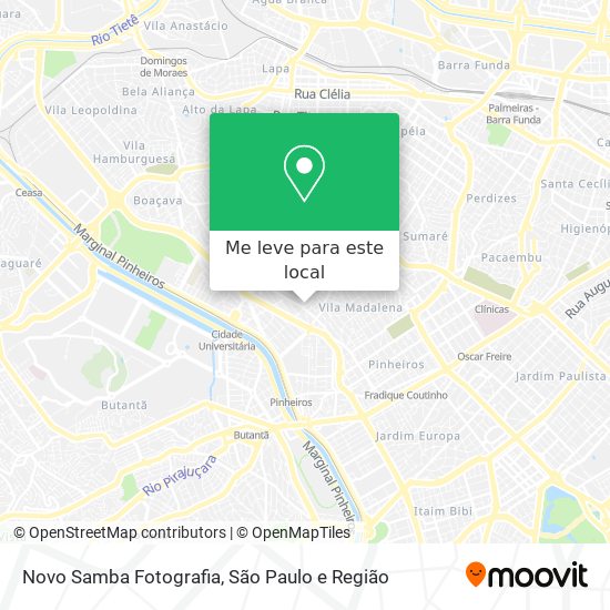 Novo Samba Fotografia mapa