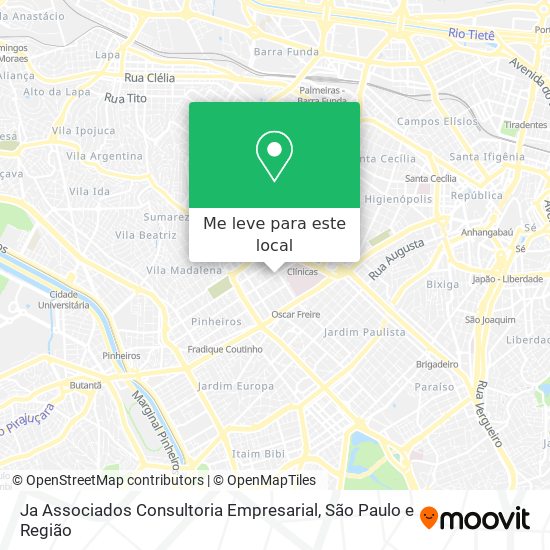 Ja Associados Consultoria Empresarial mapa