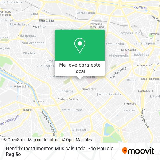 Hendrix Instrumentos Musicais Ltda mapa
