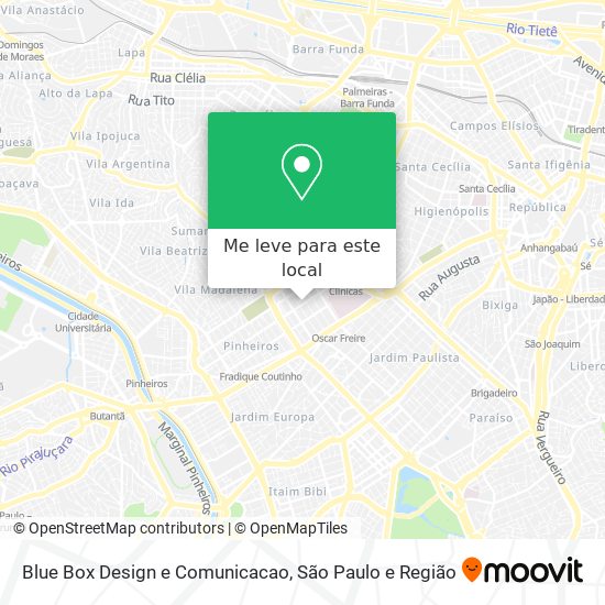 Blue Box Design e Comunicacao mapa