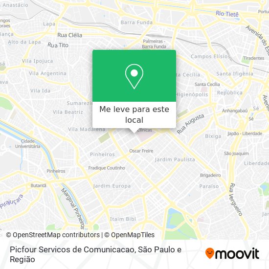 Picfour Servicos de Comunicacao mapa