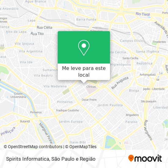 Spirits Informatica mapa