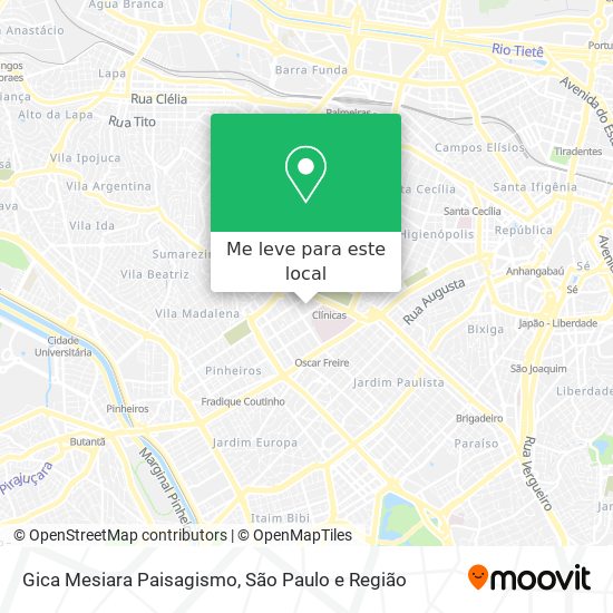 Gica Mesiara Paisagismo mapa