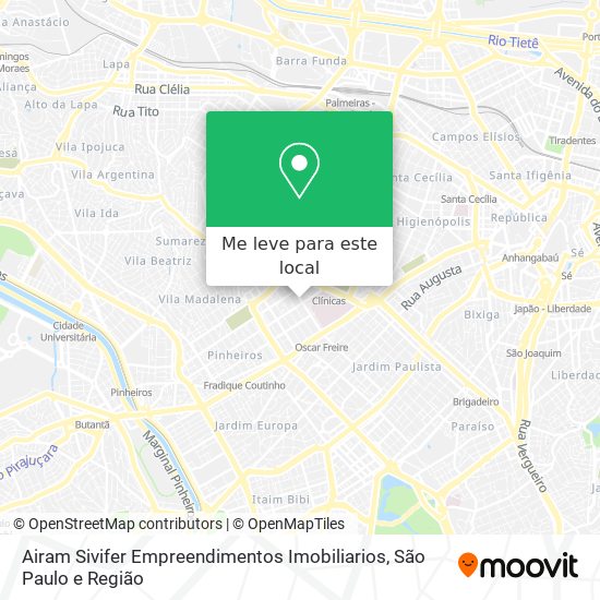 Airam Sivifer Empreendimentos Imobiliarios mapa