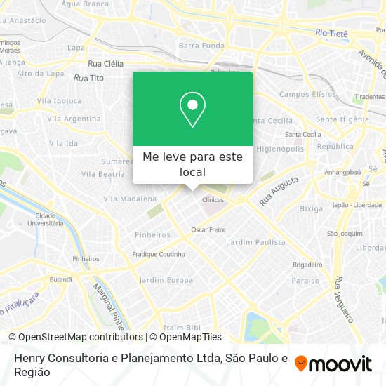 Henry Consultoria e Planejamento Ltda mapa