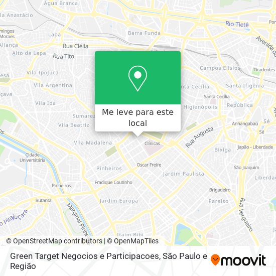 Green Target Negocios e Participacoes mapa