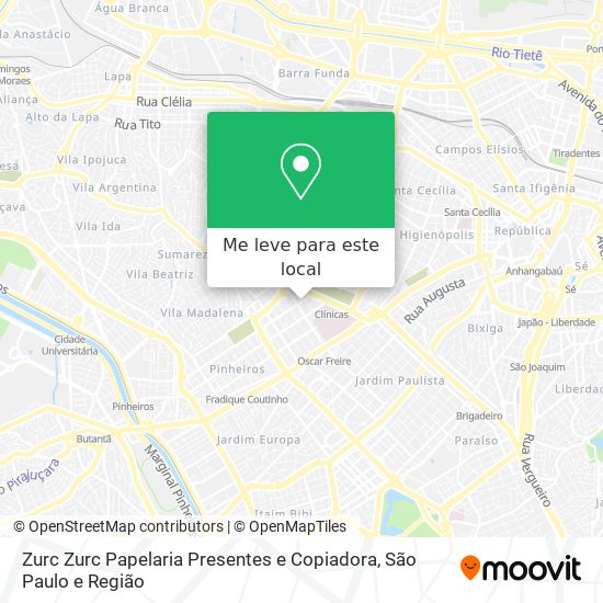 Zurc Zurc Papelaria Presentes e Copiadora mapa