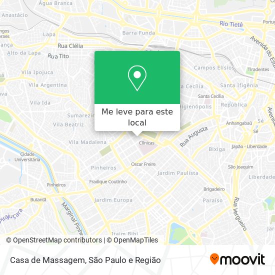 Casa de Massagem mapa